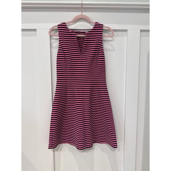 Lilly Pulitzer Brielle Hotty Pink & Ottoman Stripe Dress, S - Picture 2 of 8